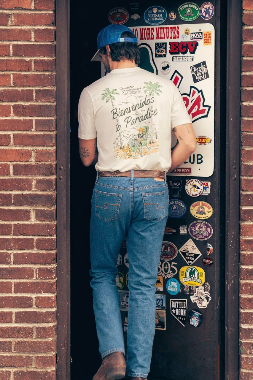 Sendero Oasis T-Shirt Vintage White – detail