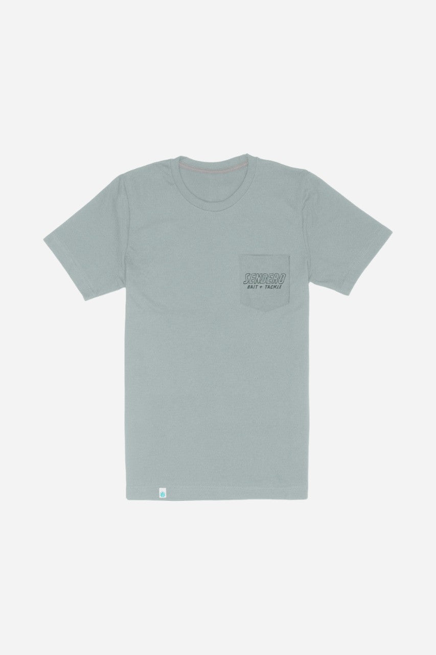 Sendero Provisions 50 Cent Worms T-Shirt in Sterling Blue – back view