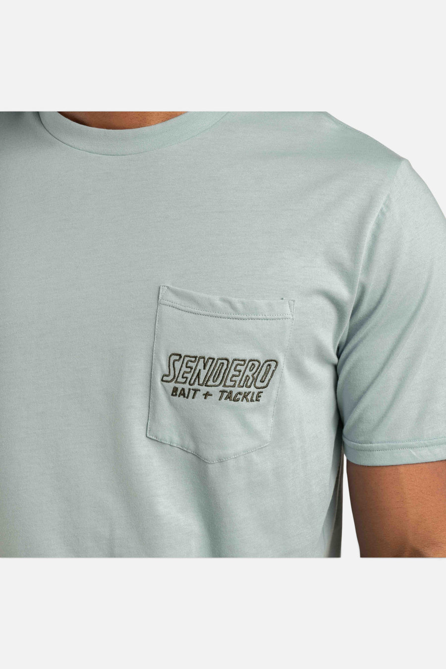 Sendero Provisions 50 Cent Worms T-Shirt in Sterling Blue – flat lay