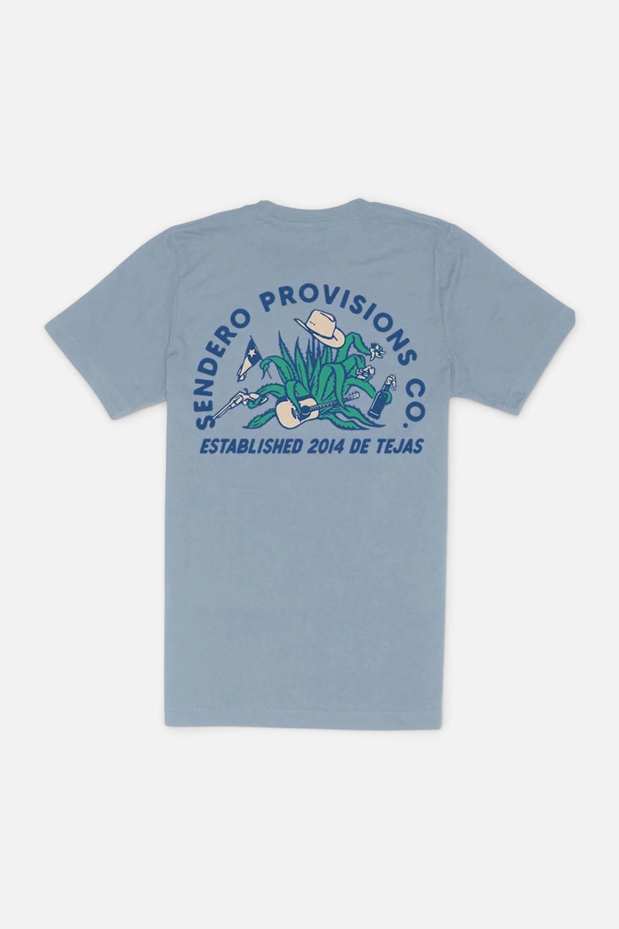 Sendero Provisions Agave De Sendero Tee in Big Sky Blue – front view