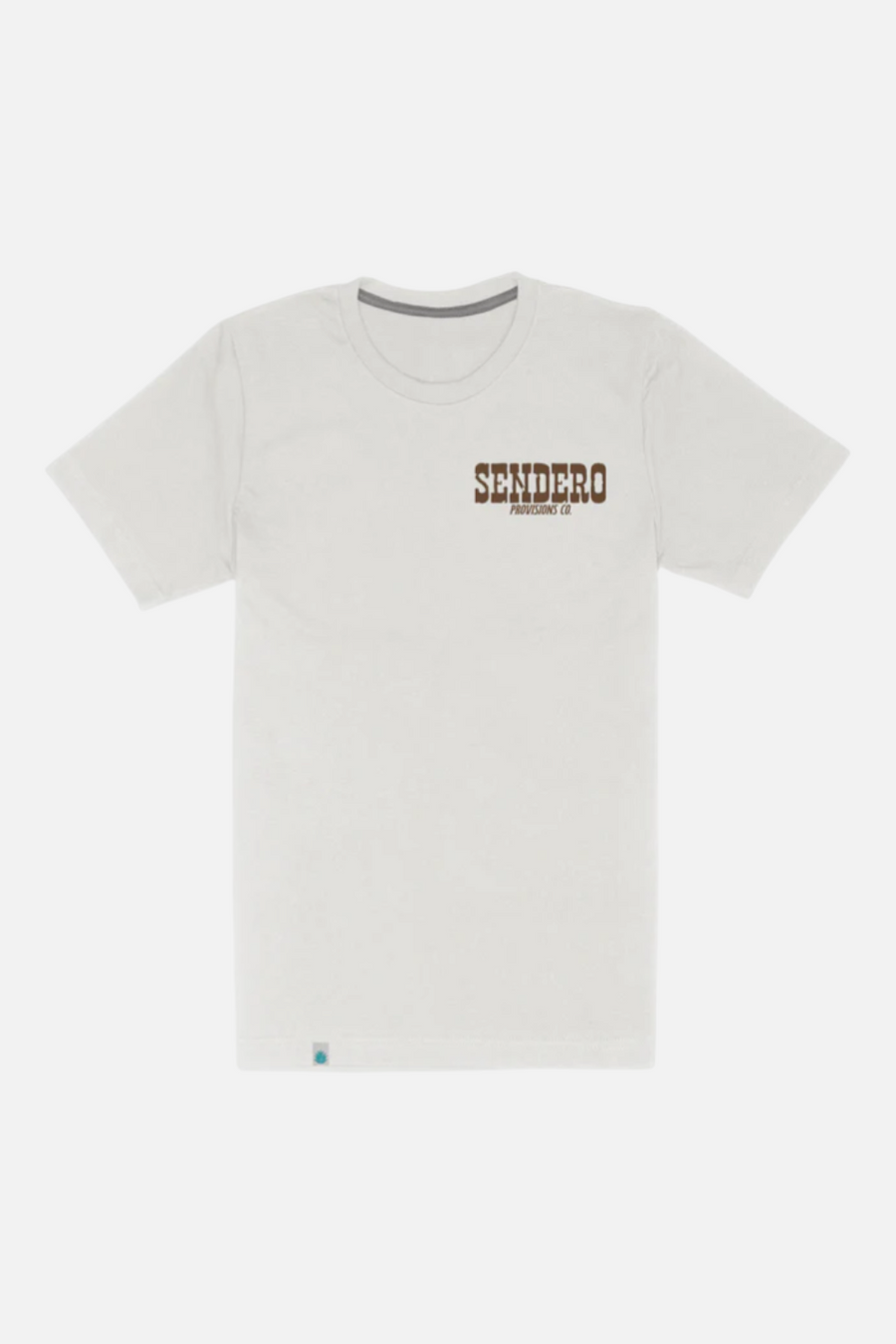 Sendero Provisions All Cow T-Shirt in Vintage White – back view