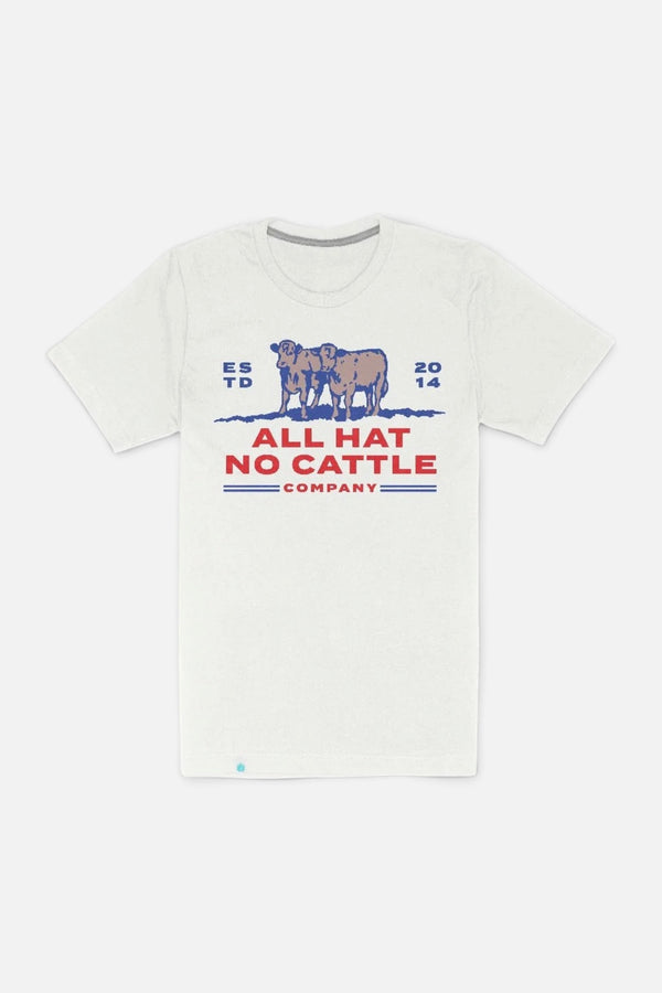 Sendero Provisions All Hat No Cattle Tee in Vintage White