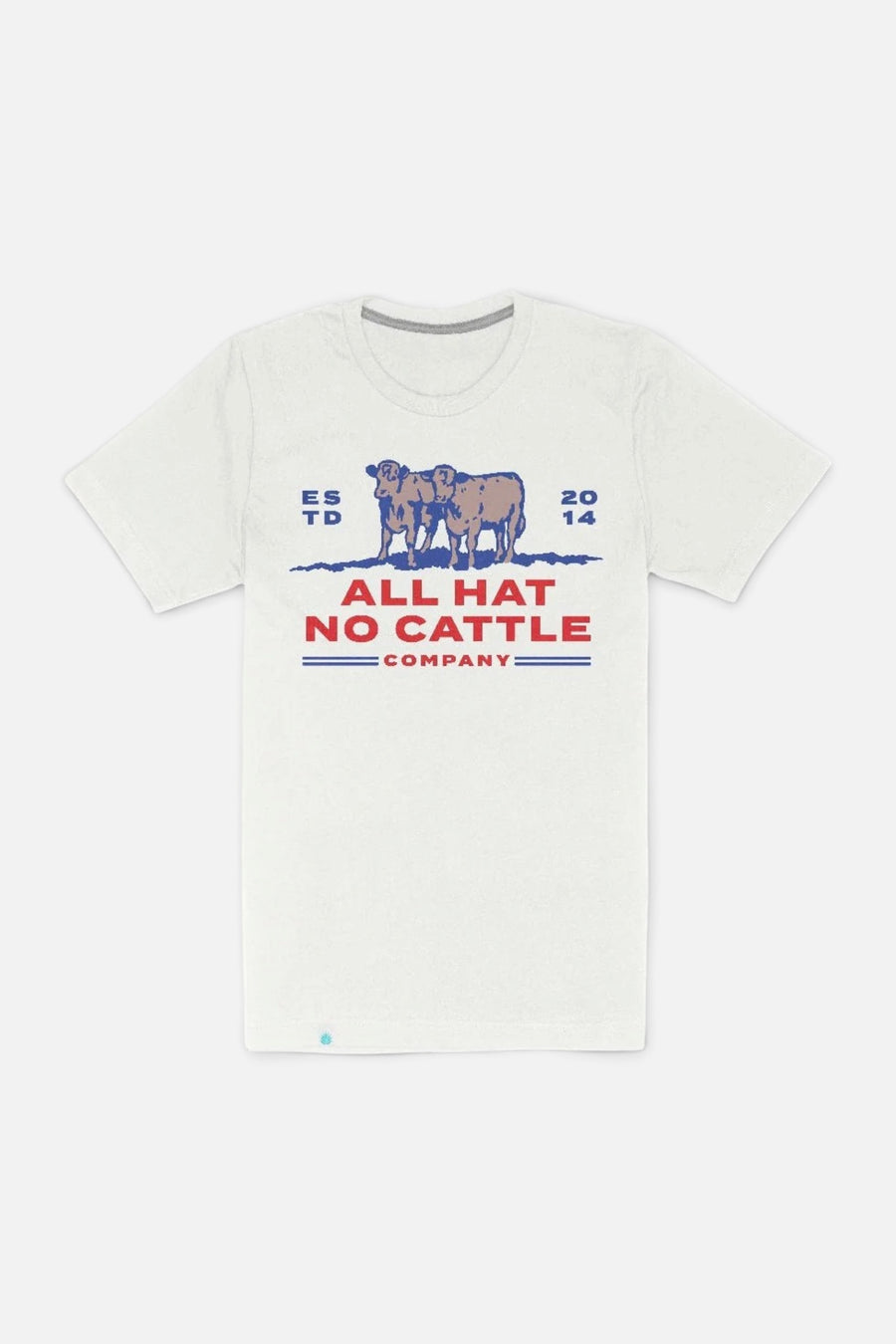 Sendero Provisions All Hat No Cattle Tee in Vintage White – front view