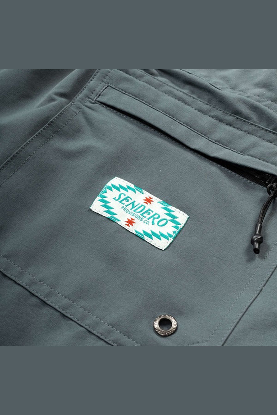 Sendero Provisions Bajada Hybrid Short in Slate Gray – alternate