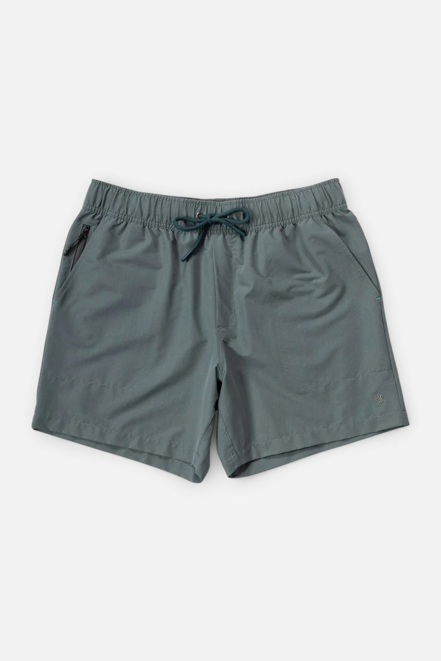 Sendero Provisions Bajada Hybrid Short in Slate Gray – front view