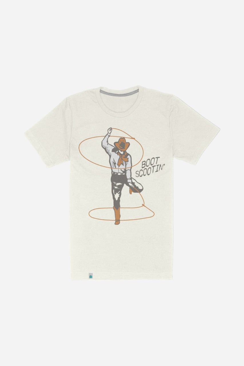 Sendero Provisions Boot Scootin' Short-Sleeve T-Shirt in White – front view