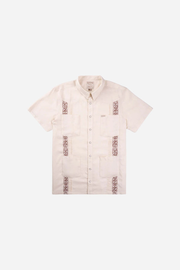 Sendero Provisions Caballero Guayabera in Vintage White