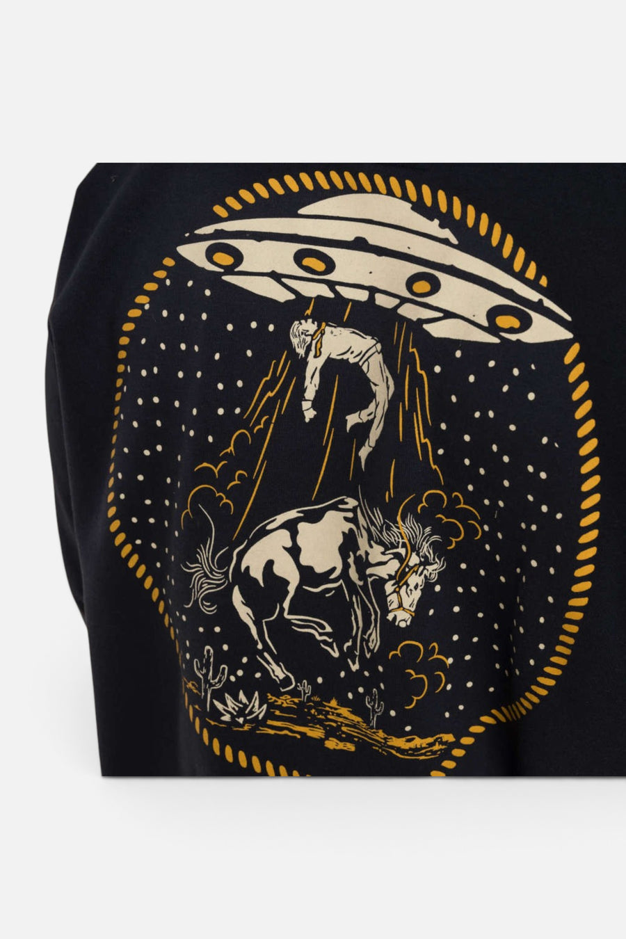 Sendero Provisions Charros & Aliens Sweatshirt in Navy – detail