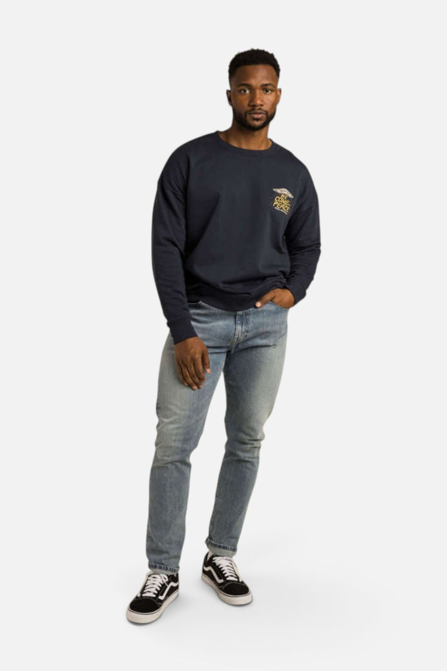 Sendero Provisions Charros & Aliens Sweatshirt in Navy – side view