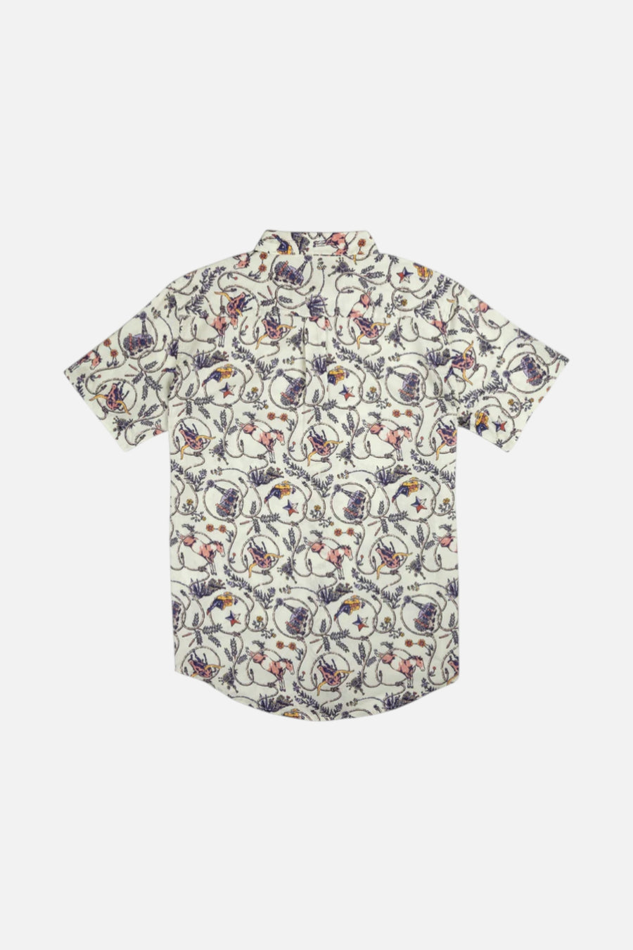 Sendero Provisions City Slicker Button Up Short Sleeve in High Lonesome – flat lay