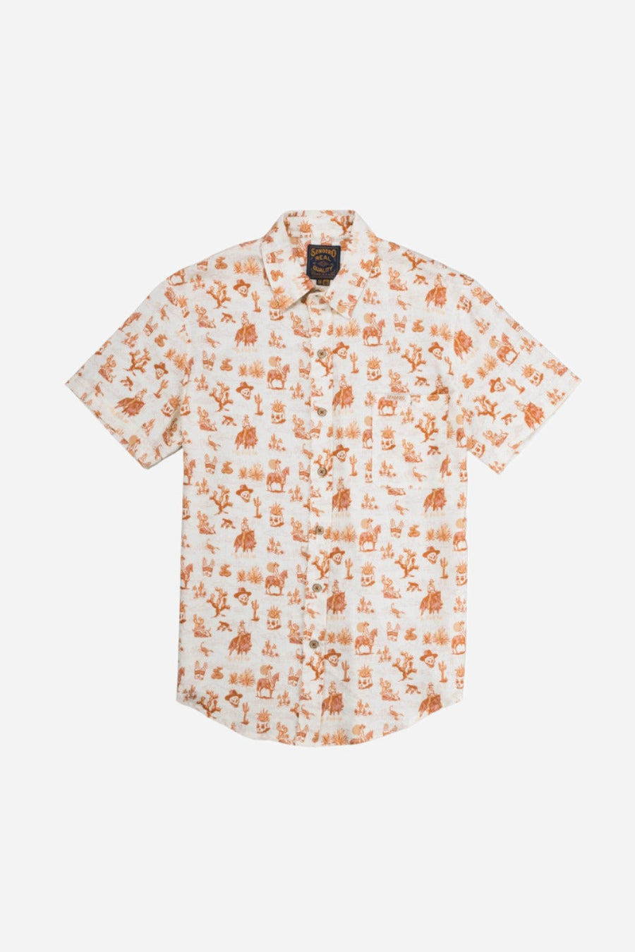 Sendero Provisions City Slicker Button Up Short Sleeve Shirt in Muertos – front view