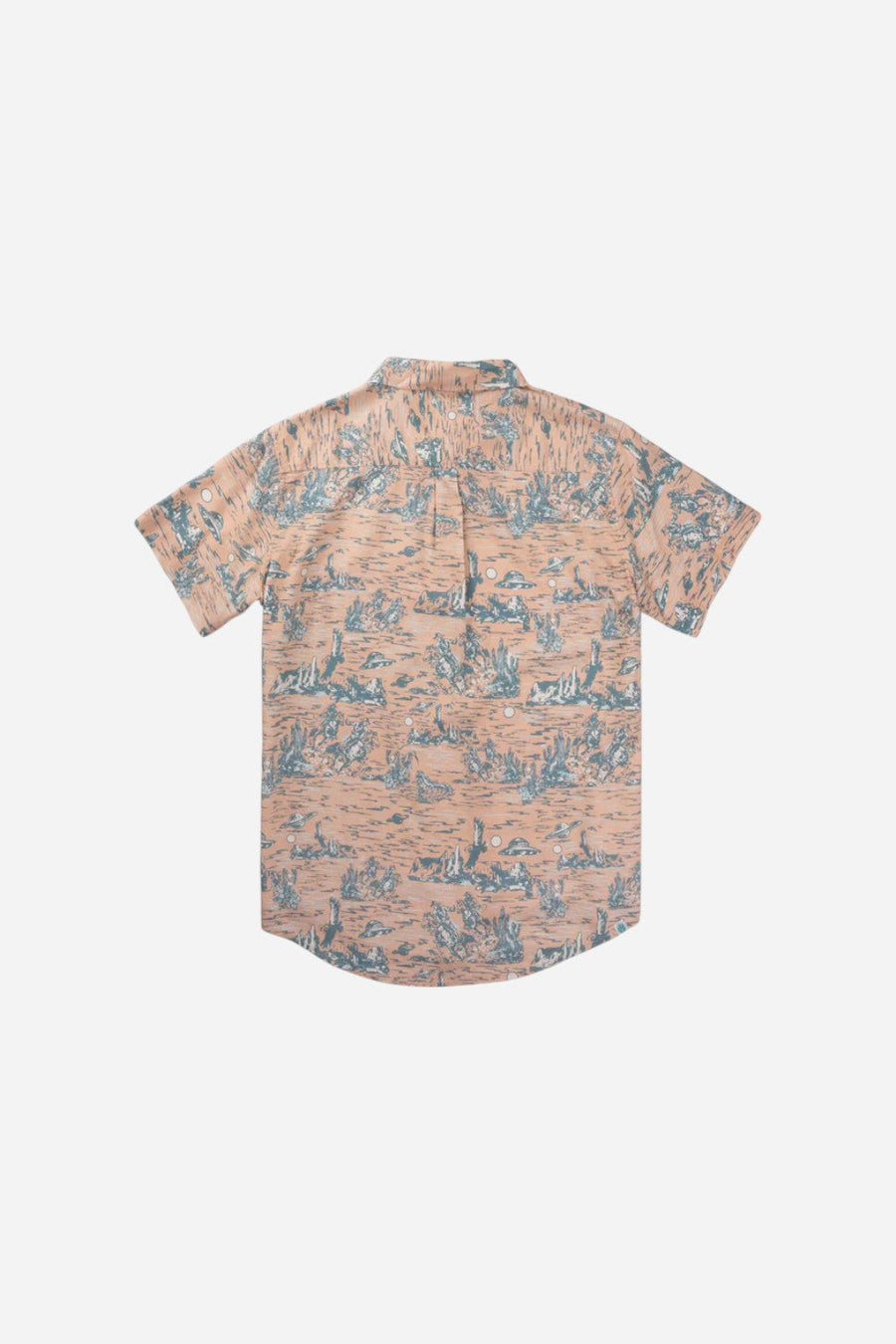 Sendero Provisions City Slicker Short Sleeve in Desert Abduction - Coral – back view
