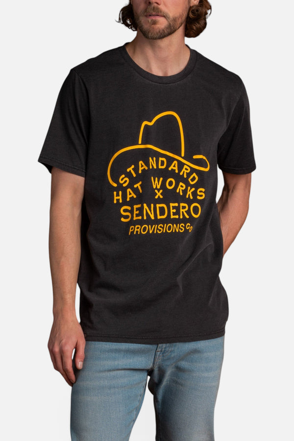 Sendero Provisions Co. x Standard Hat Works T-Shirt in Black