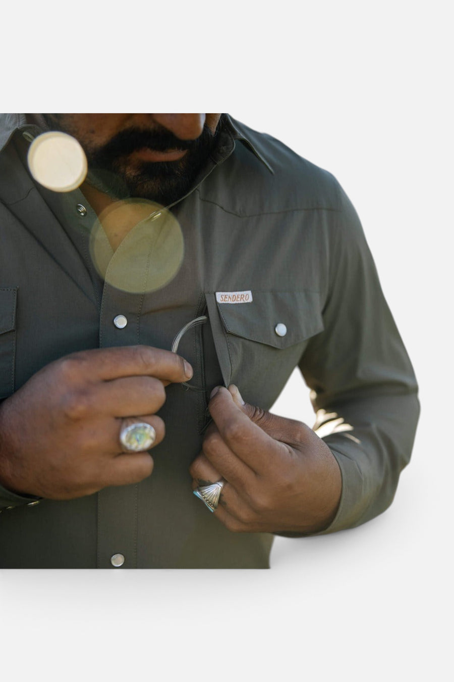 Sendero Provisions Confluence Tech Shirt in Desert Sage – alternate