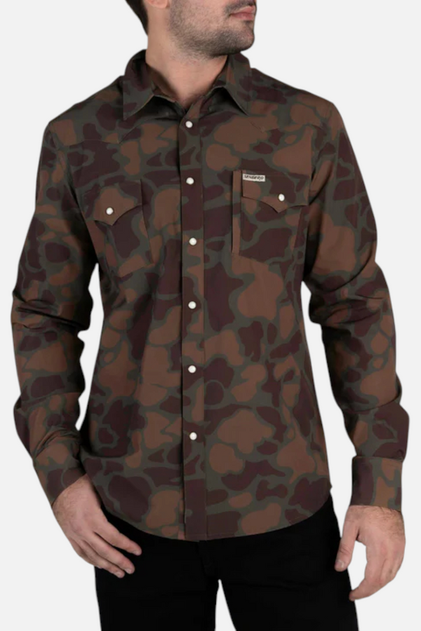 Sendero Provisions Confluence Tech Shirt in Forest Camo