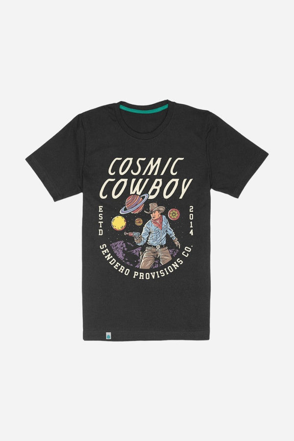 Sendero Provisions Cosmic Cowboy T-Shirt in Asphalt