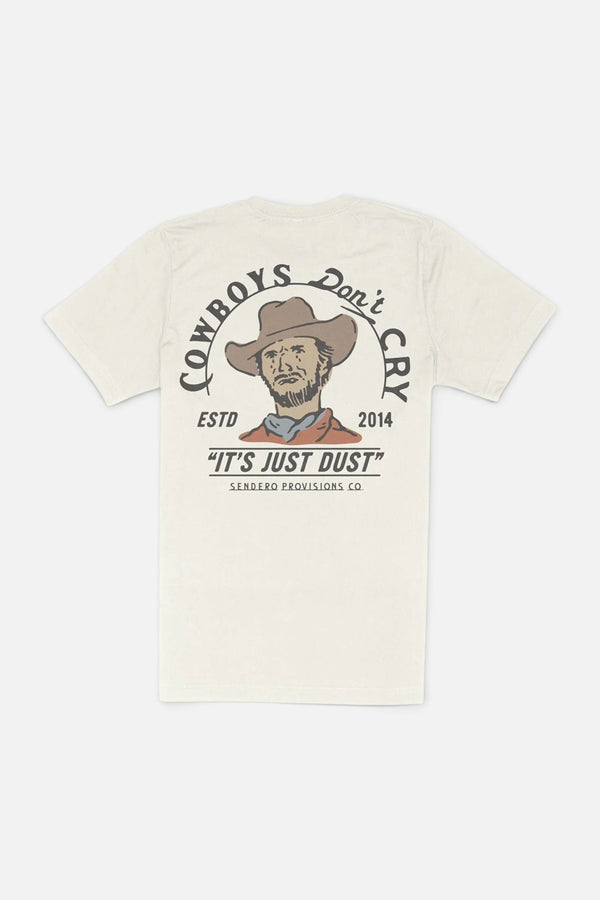 Sendero Provisions Cowboys Don't Cry T-Shirt in Vintage White