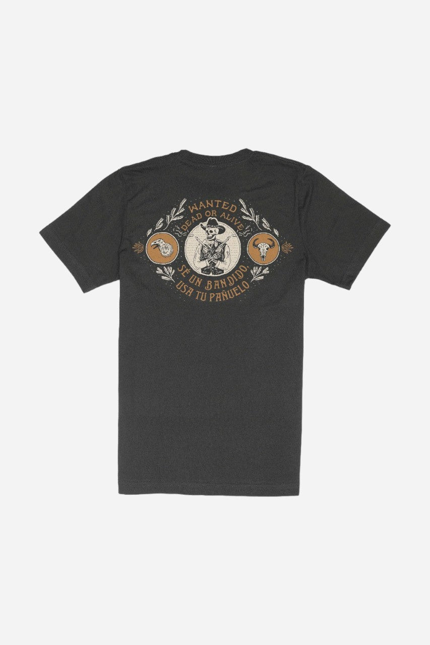 Sendero Provisions Dead Or Alive Tee in Vintage Black – front view
