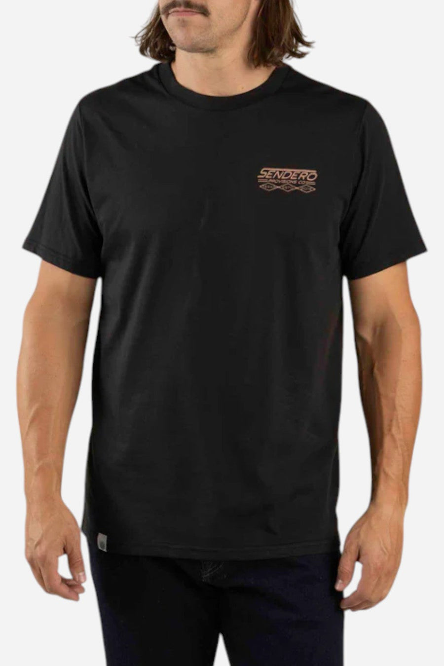 Sendero Provisions Dillo Rider T-Shirt in Black – detail