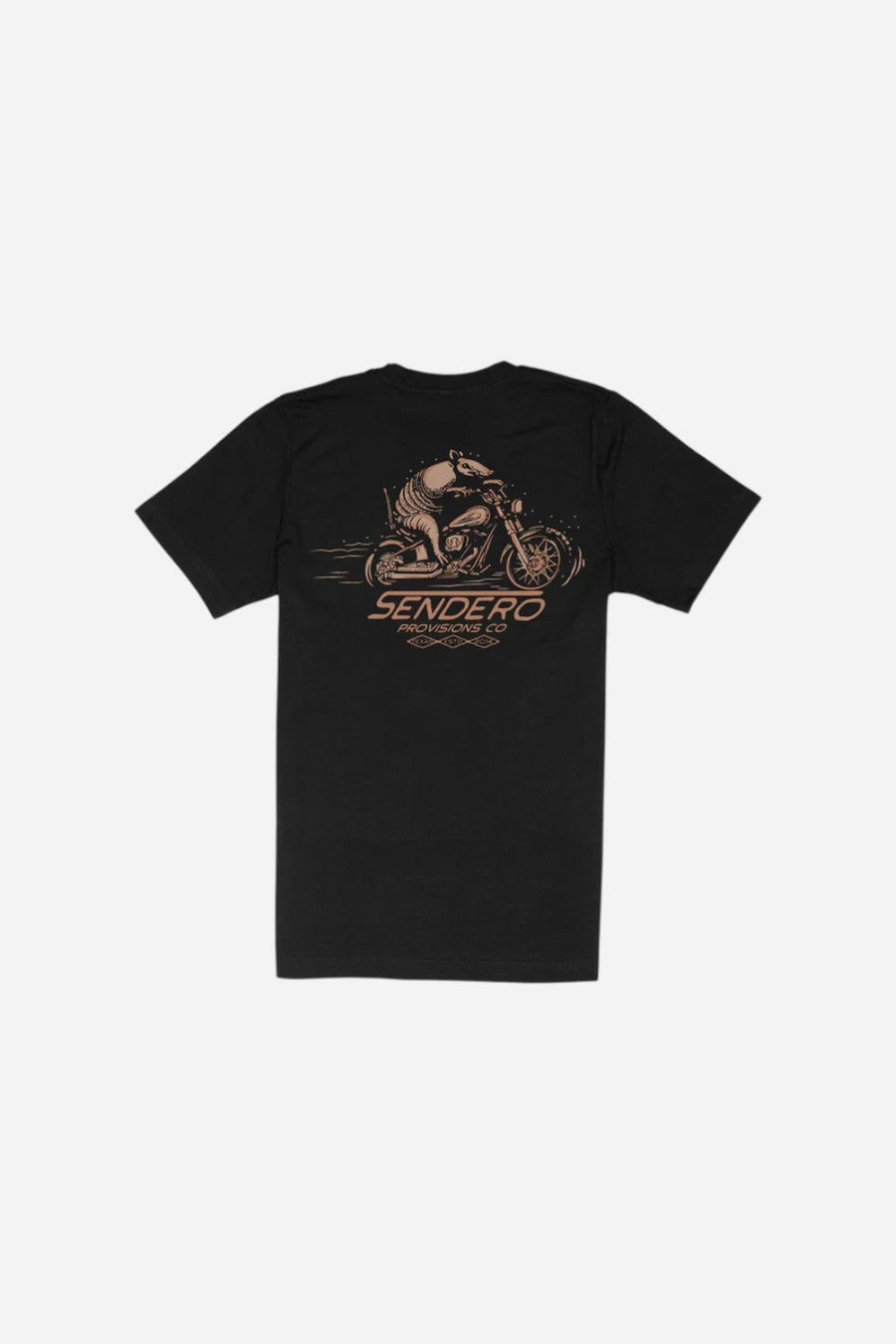 Sendero Provisions Dillo Rider T-Shirt in Black – front view