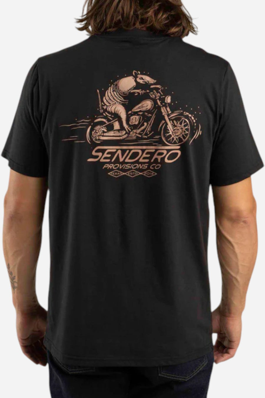 Sendero Provisions Dillo Rider T-Shirt in Black – side view