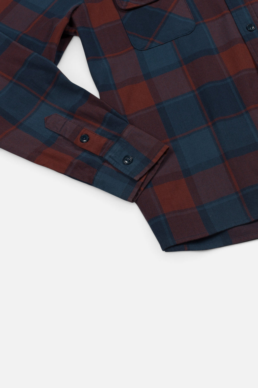 Sendero Provisions Durango Flannel in San Juan Blue – detail