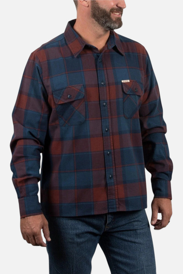 Sendero Provisions Durango Flannel in San Juan Blue