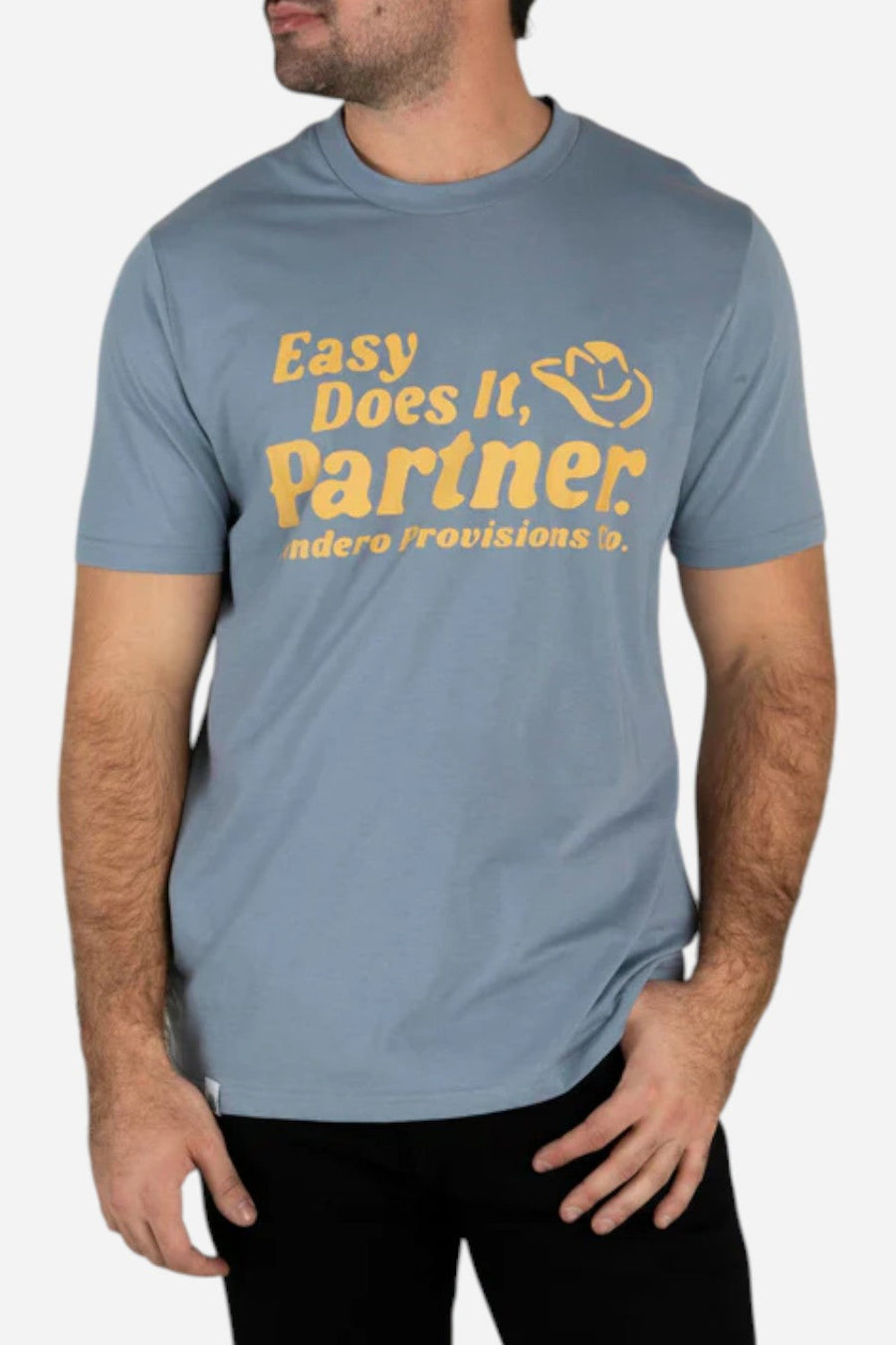 Sendero Provisions Easy Does It T-Shirt in Citadel – back view