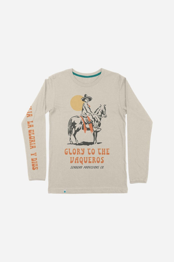Sendero Provisions Glory To The Vaqueros Long-Sleeve T-Shirt in Beige