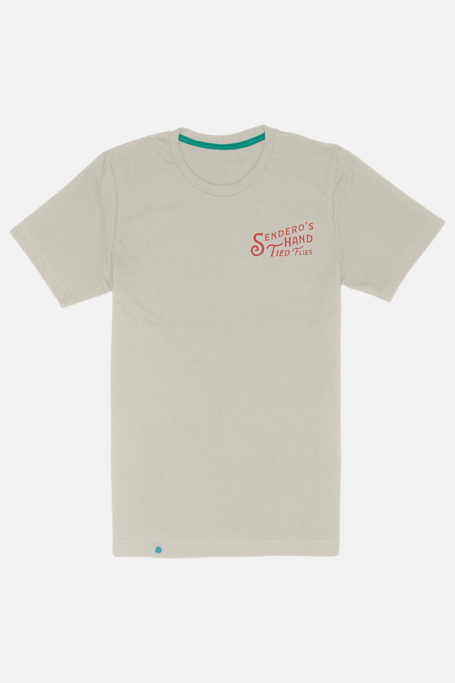 Sendero Provisions Hand Tied Flies T-Shirt in Sand – back view
