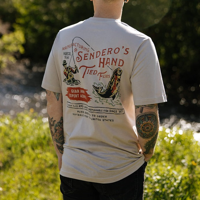 Sendero Provisions Hand Tied Flies T-shirt – side view