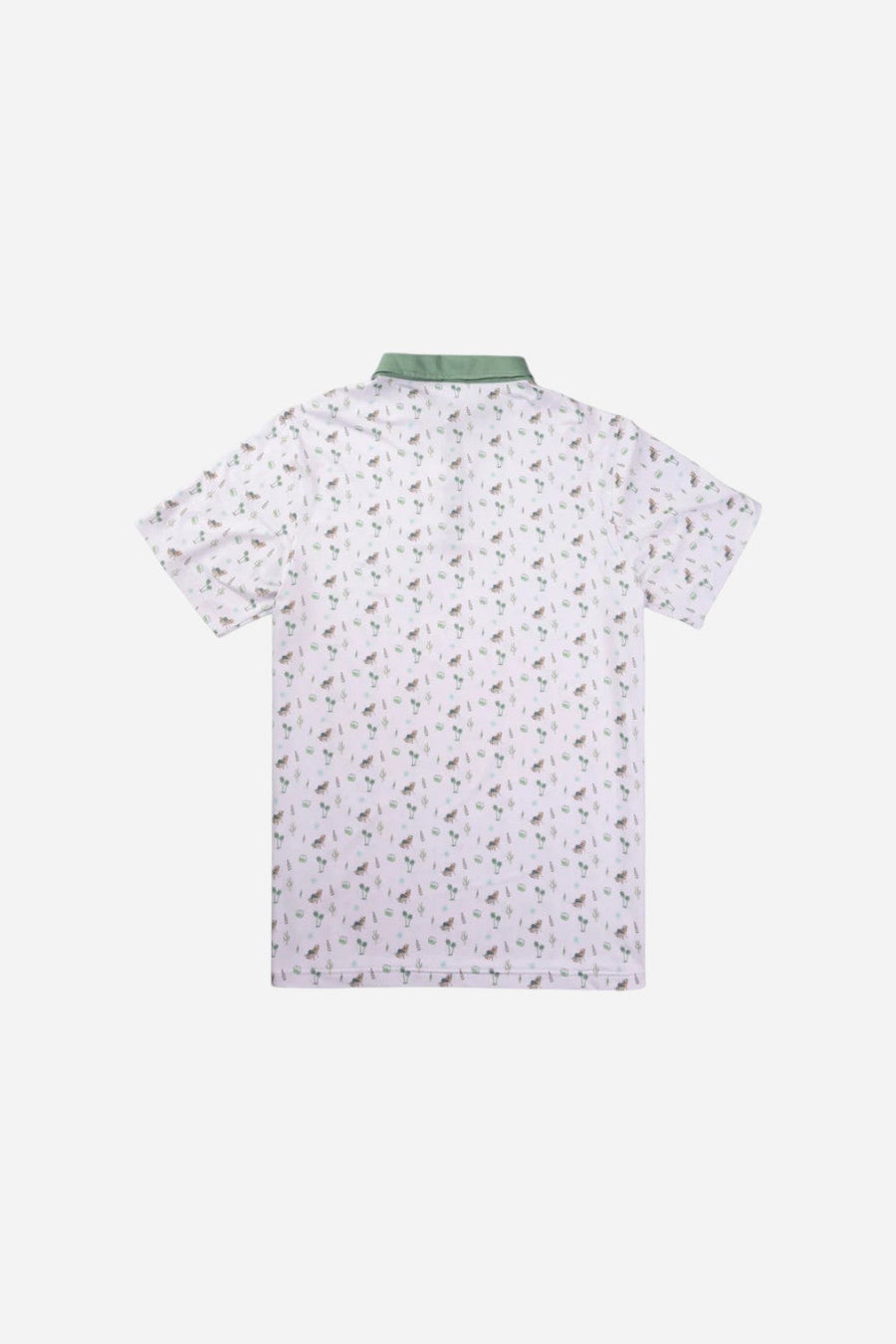 Sendero Provisions High Noon Performance Polo in Oasis White – back view