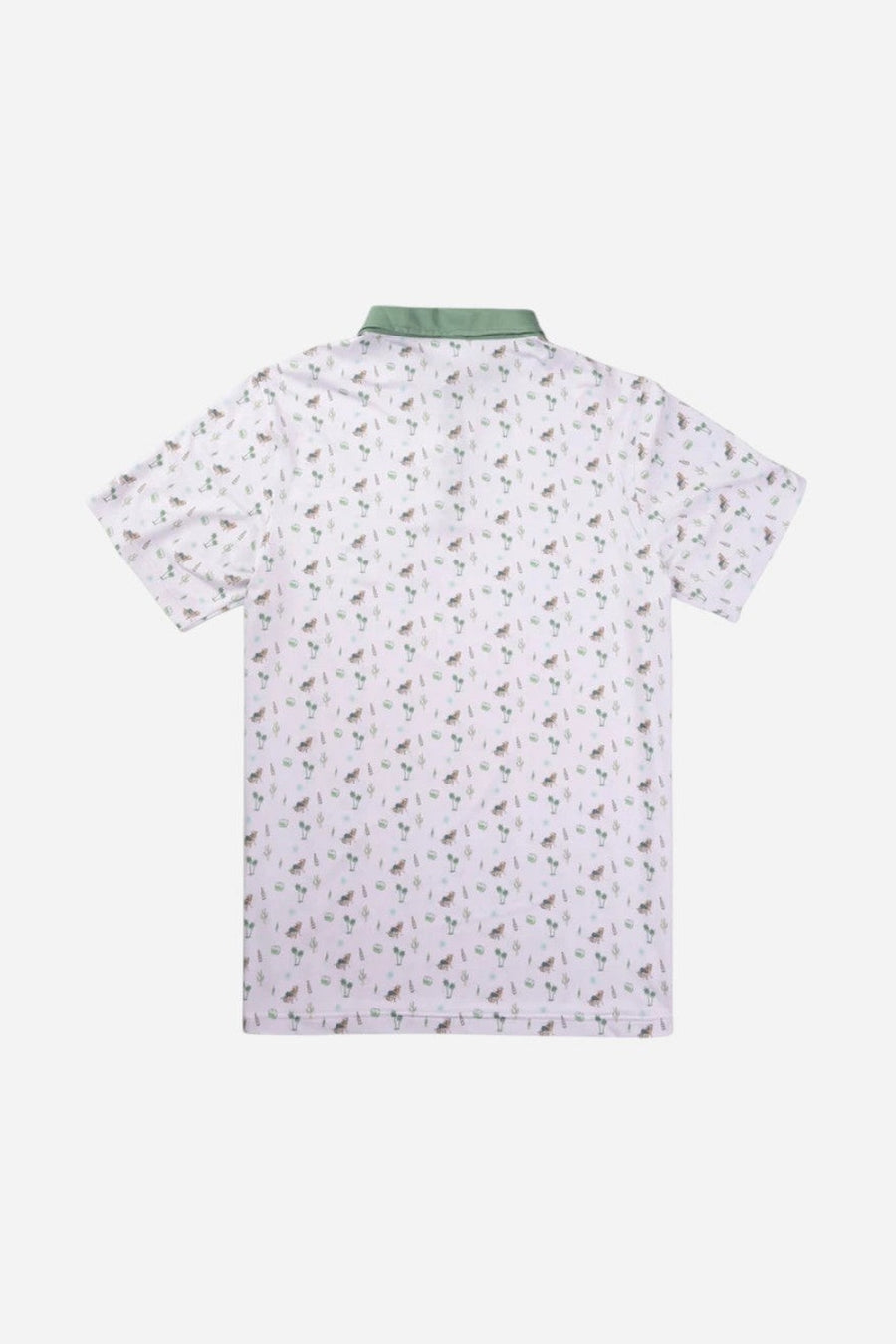 Sendero Provisions High Noon Performance Polo in Oasis White – back view