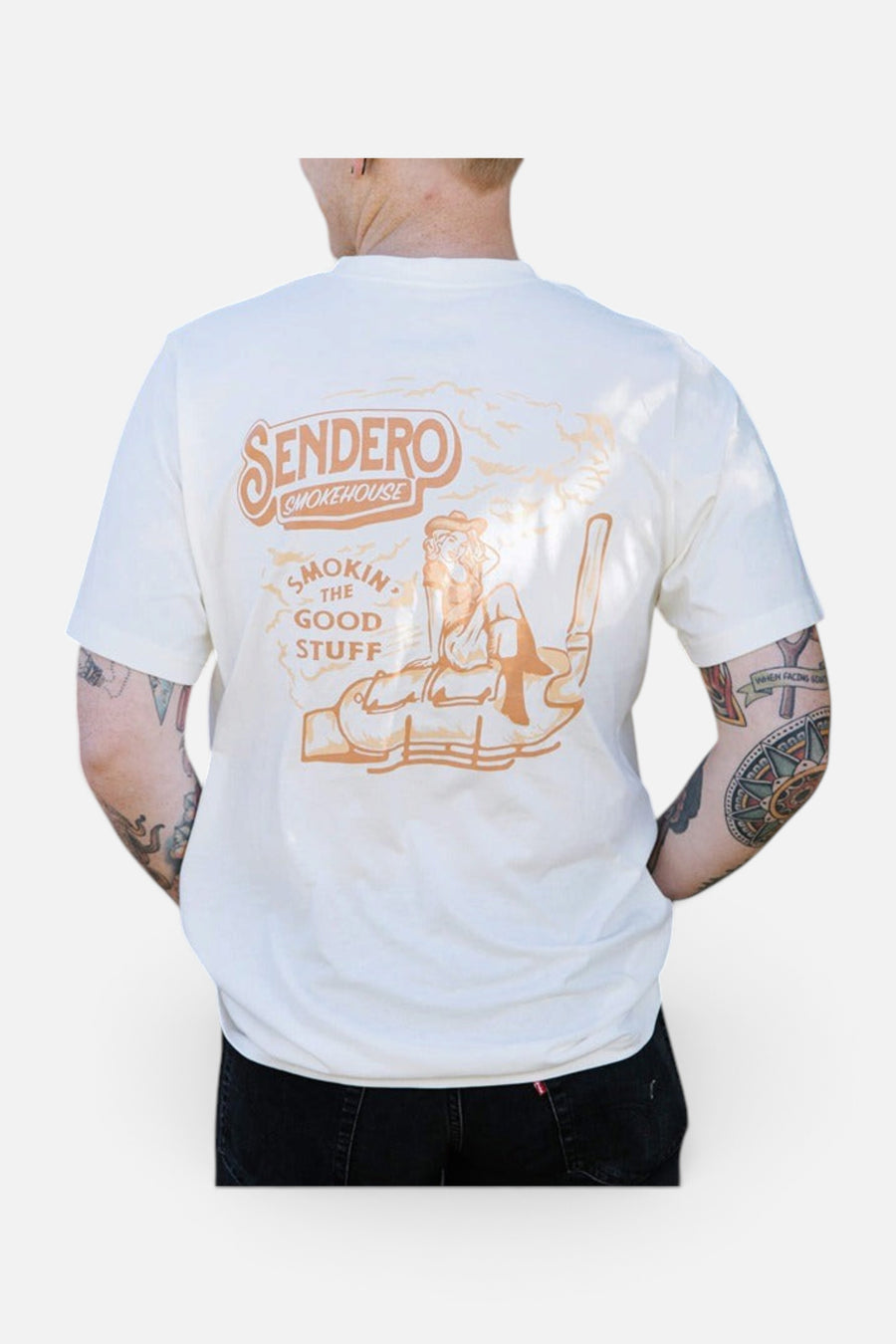 Sendero Provisions Sendero Smokehouse T-shirt – detail