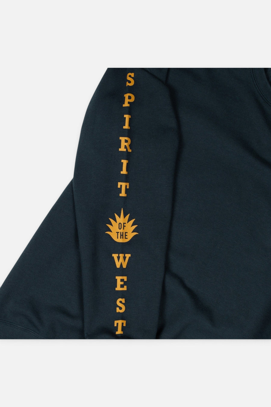 Sendero Provisions Shootin' Hand Sweatshirt Salud in Navy – flat lay
