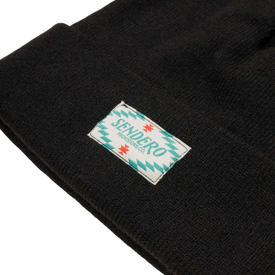 Sendero Provisions The Sendero Classic Beanie in Black – back view