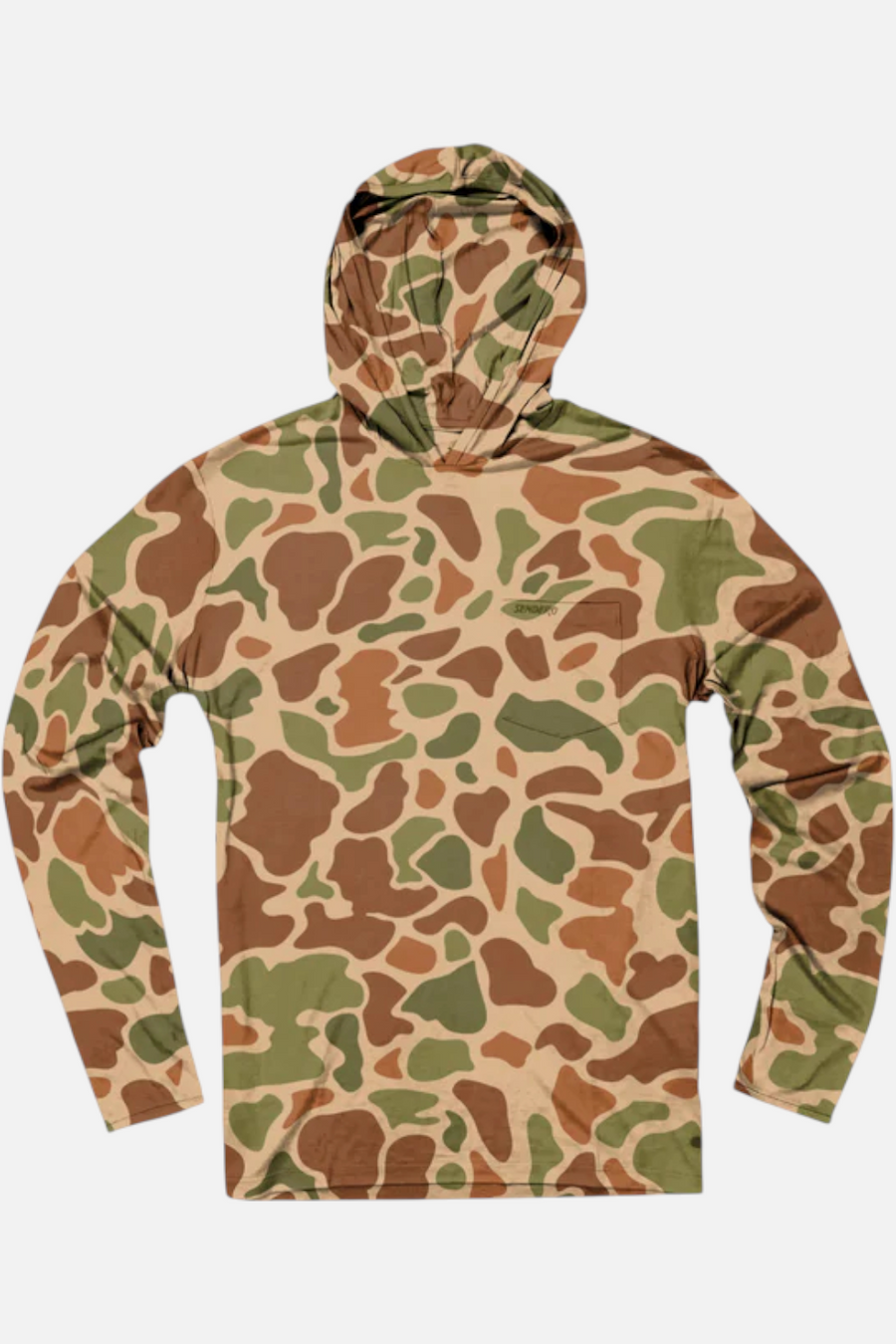 Sendero Provisions Yucatan Bamboo Hoodie Tech in Field Camo – side view