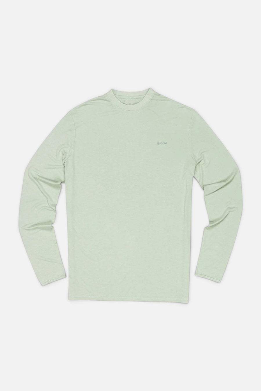 Sendero Provisions Yucatan Bamboo Long Sleeve Tech Shirt in Flats Green – front view