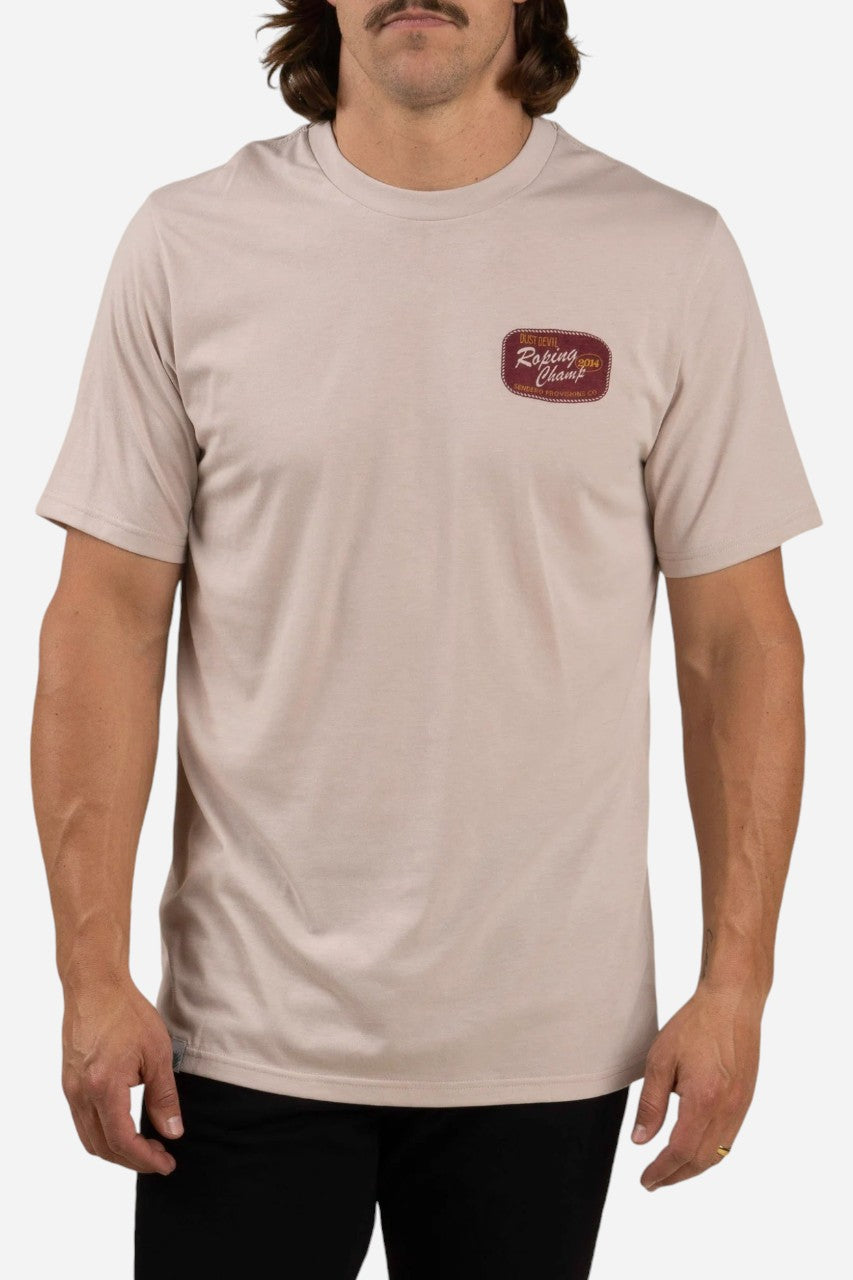 Sendero Roping Champ T-Shirt Sand – detail