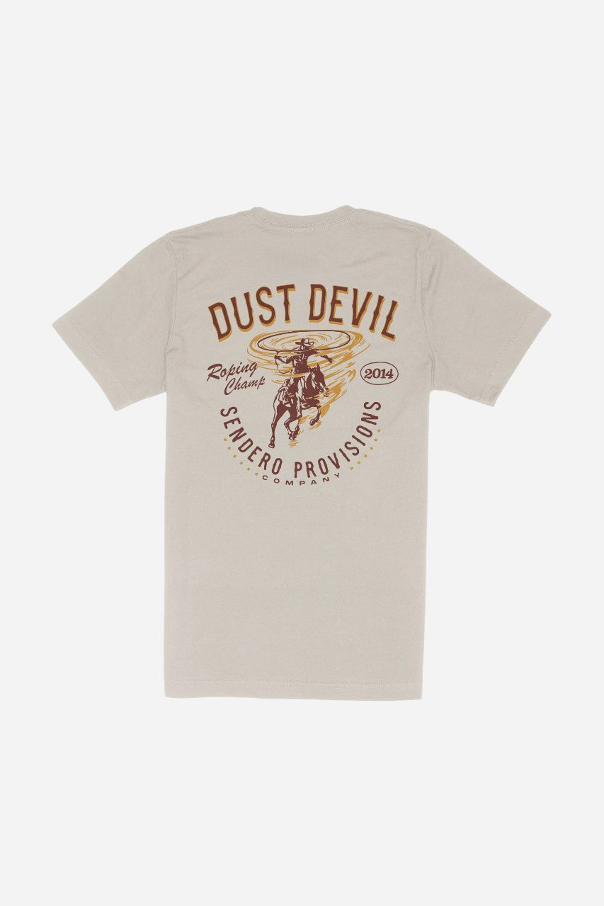 Sendero Roping Champ T-Shirt Sand – front view