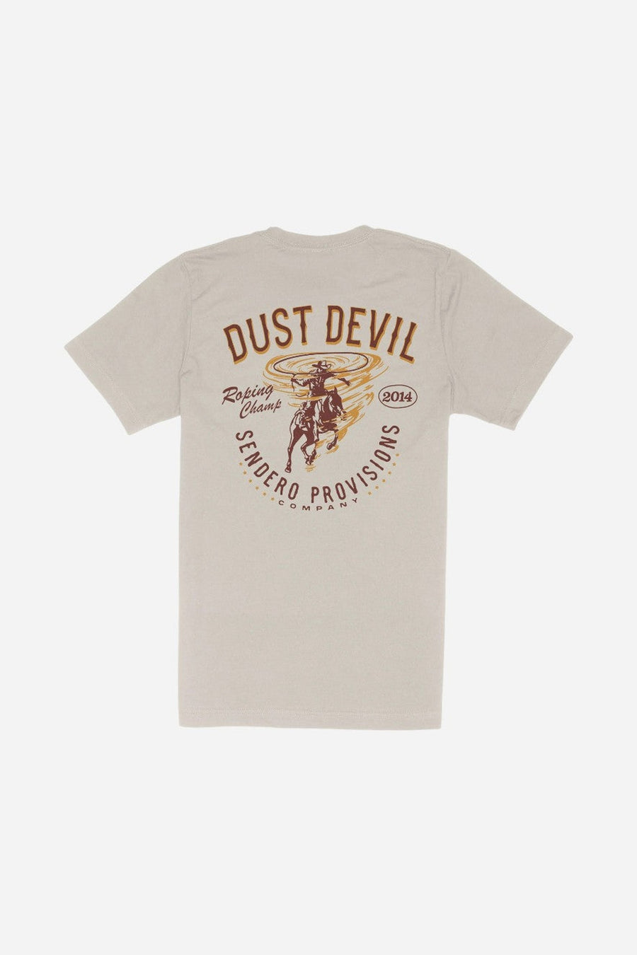 Sendero Roping Champ T-Shirt Sand – back view