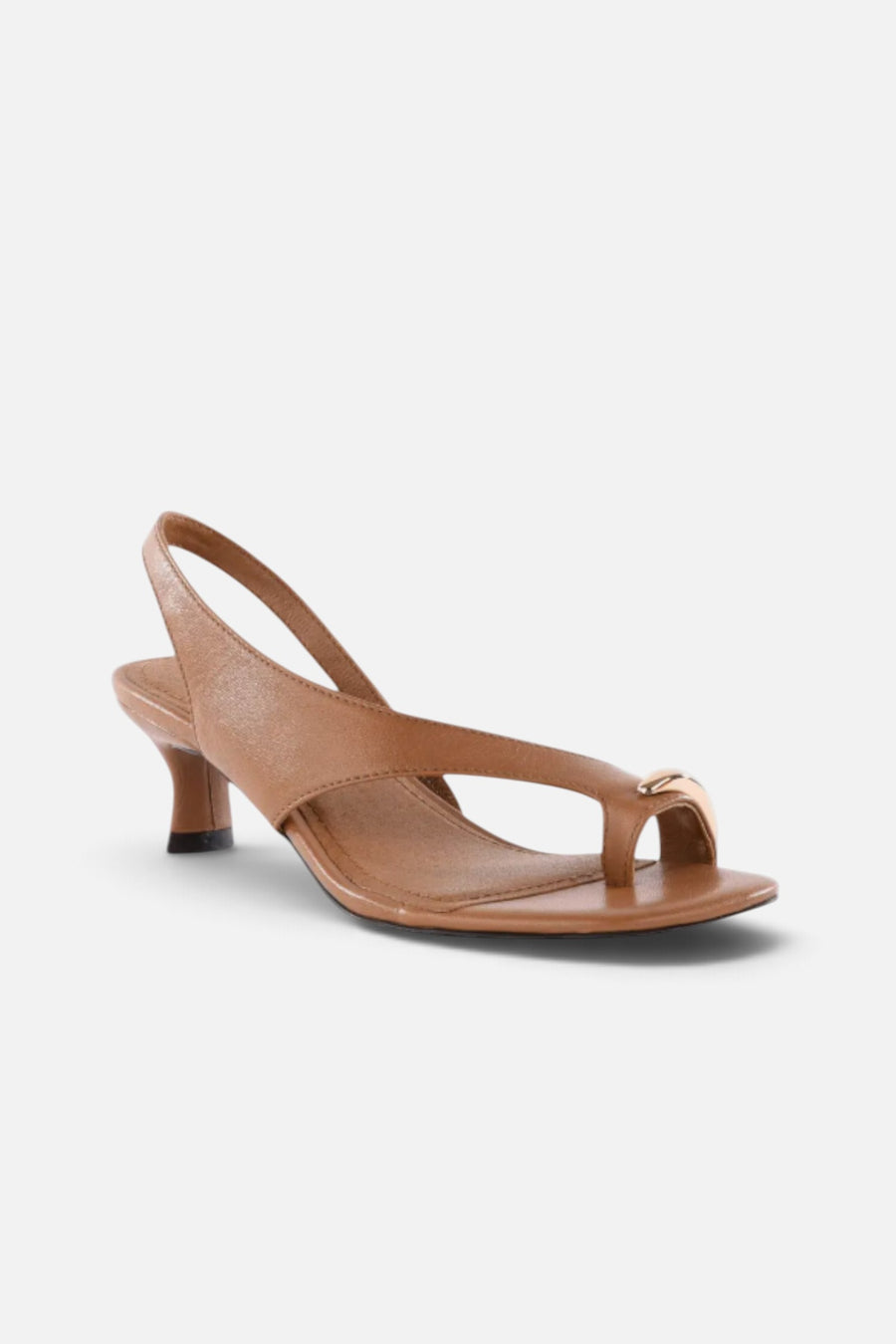 Seychelle Sparks Flying Slingback Heel in Tan – three-quarter view