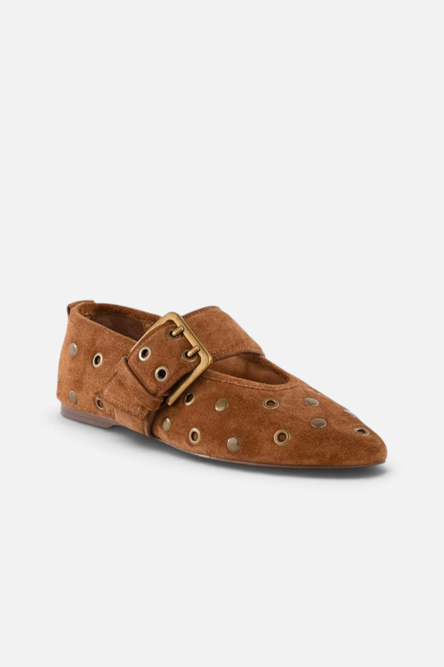 Seychelles Abbey Flat in Brown – three-quarter view