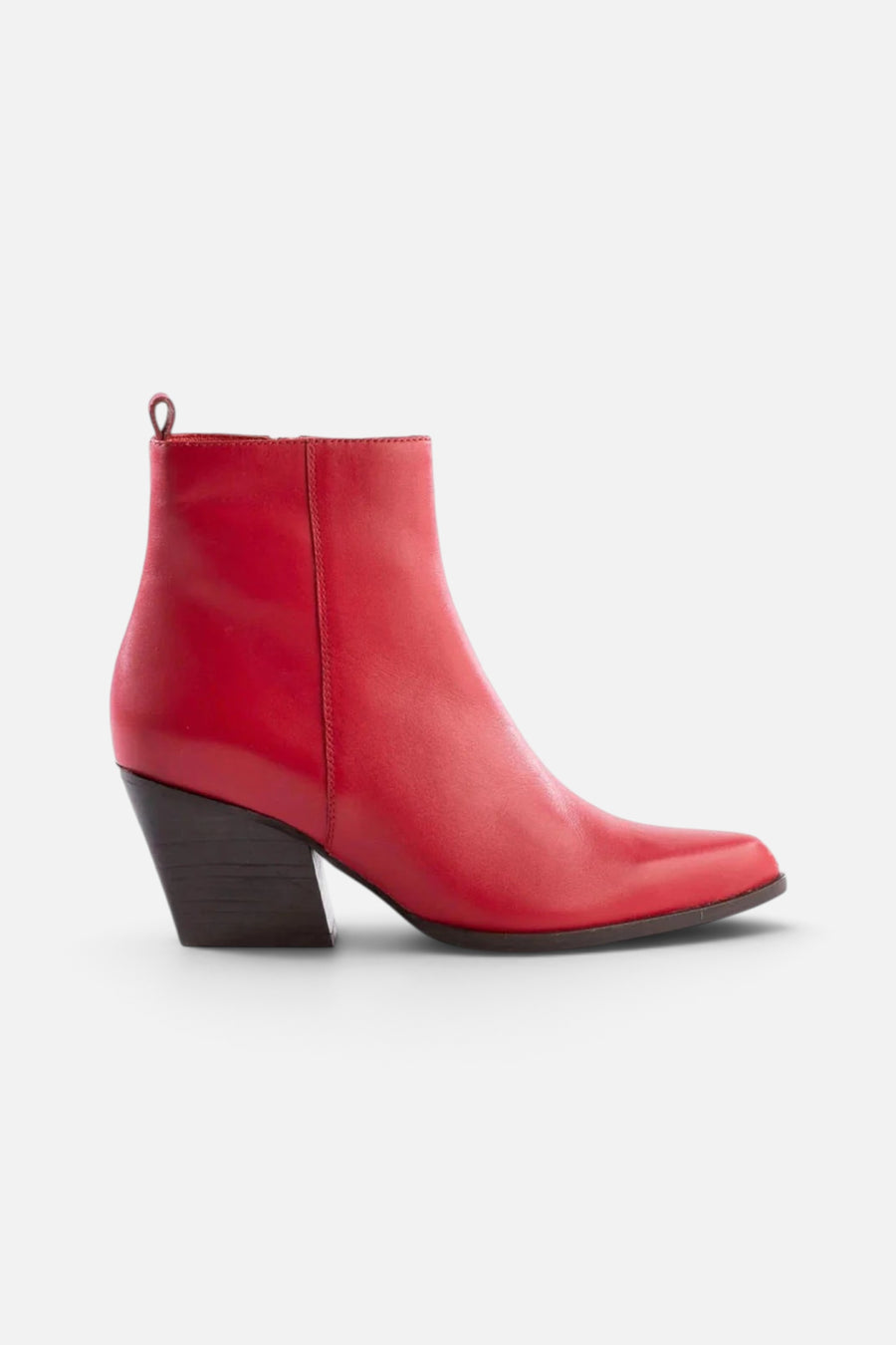 Seychelles Aboard Booties In Red Leather – front view