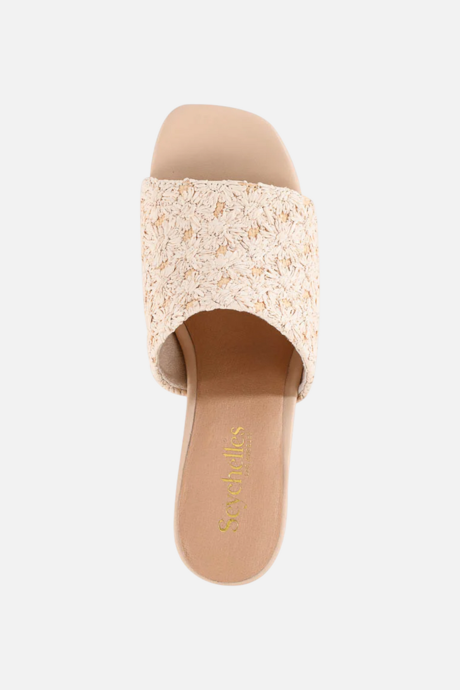 Seychelles Adapt III in Natural Daisy Raffia – side view