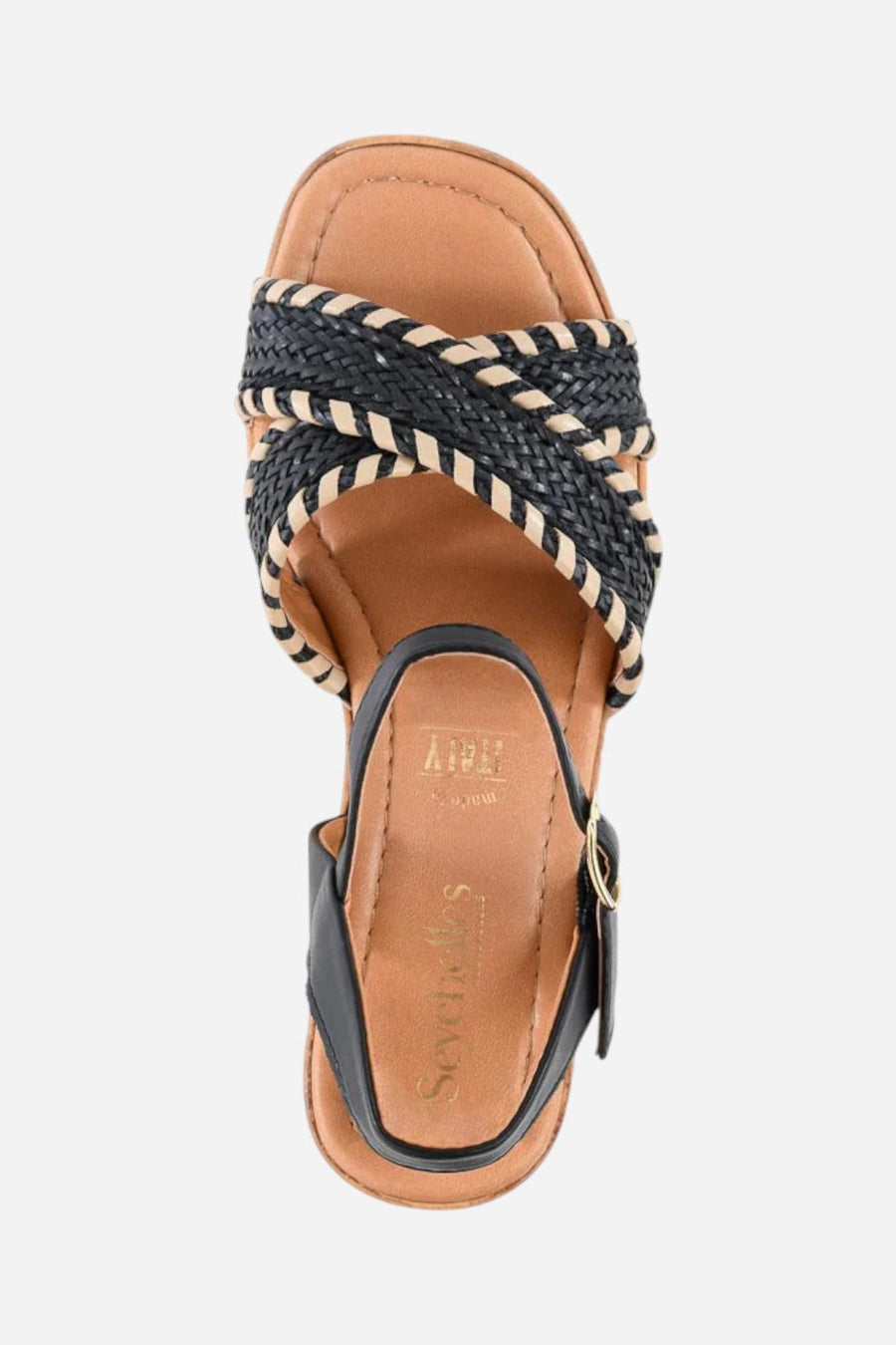 Seychelles Bravo Sandal in Black/Natural – detail