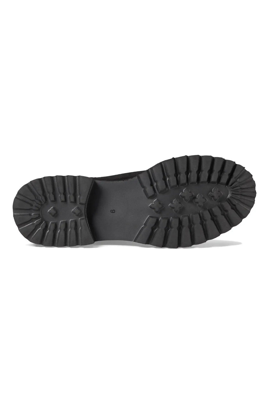 Seychelles Cashew Booties in Black Suede – flat lay