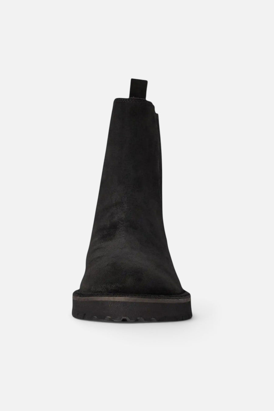 Seychelles Cashew Booties in Black Suede – side view