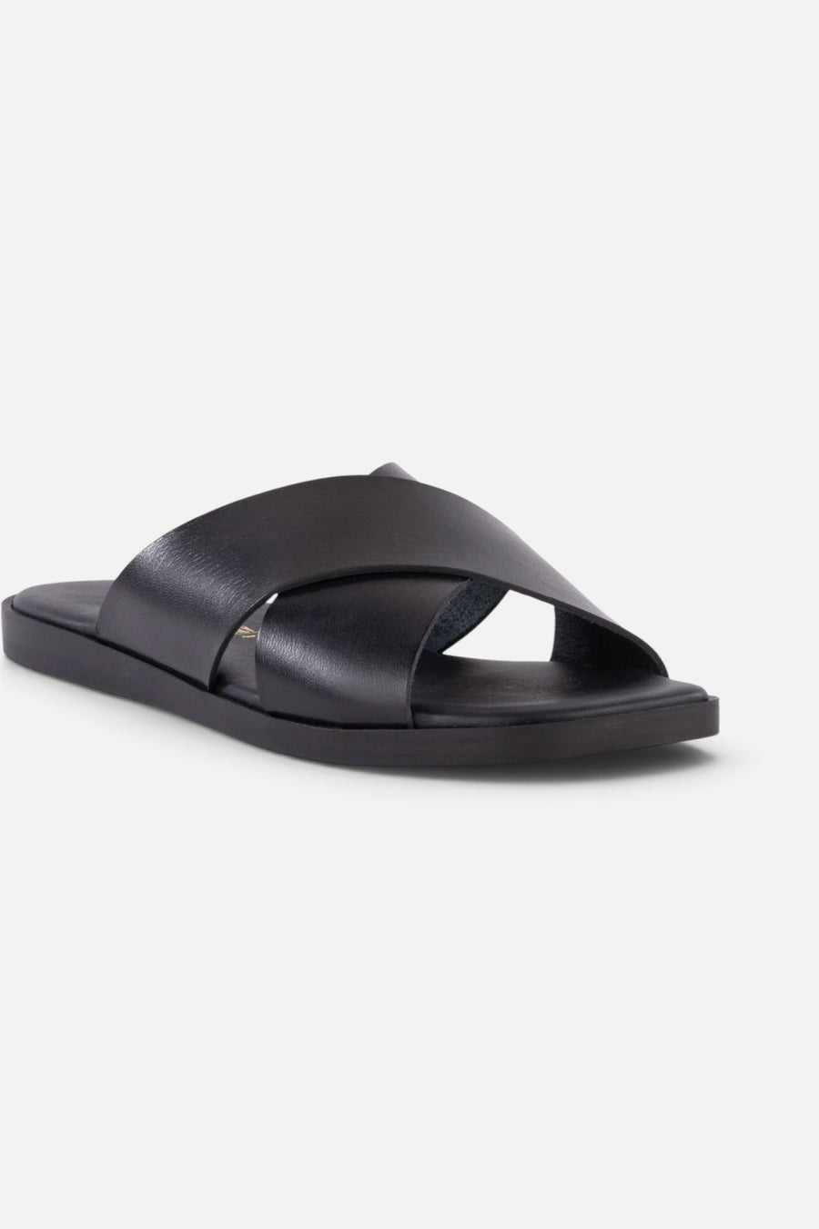 Seychelles Chai Criss Cross Sandal in Black Leather – back view