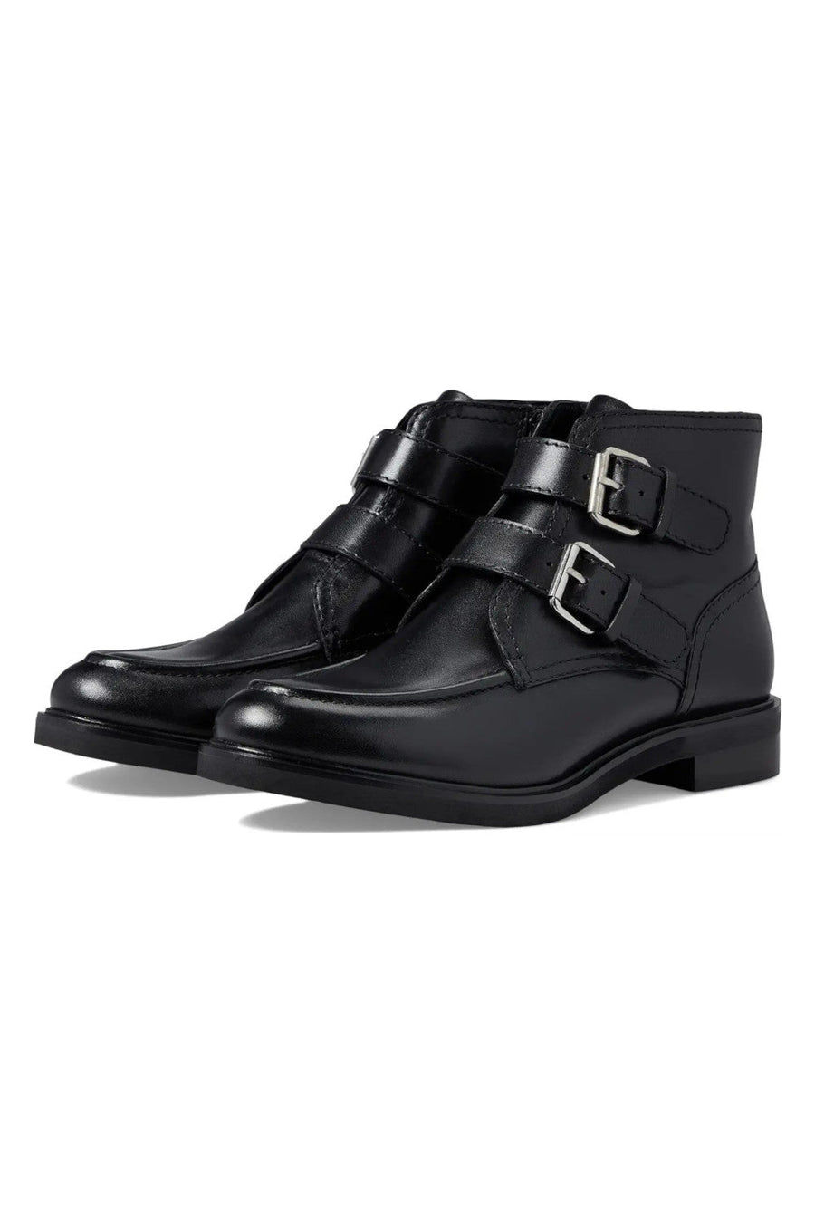 Seychelles Doing It Right Bootie in Black Leather – back view